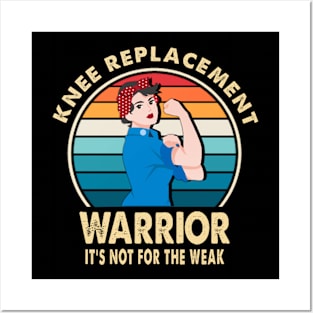 Knee Replacement Warrior Surgery Recovery Get Well Soon Posters and Art